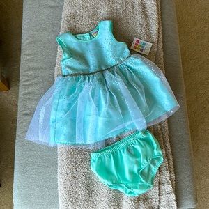 🎉HP🎉 Baby Girl’s Dress, Teal/Mint